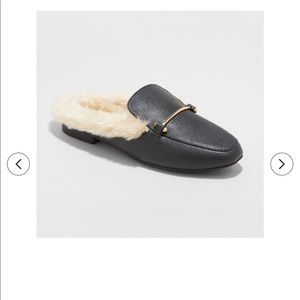 A New Day Faux Fur Lined Mules Size 9